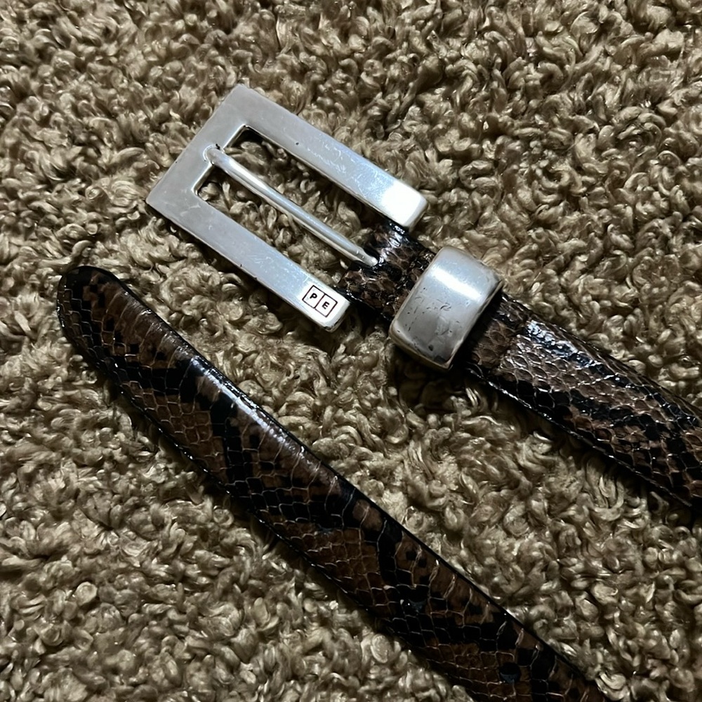 Vintage Perry Ellis Genuine Snakeskin Belt